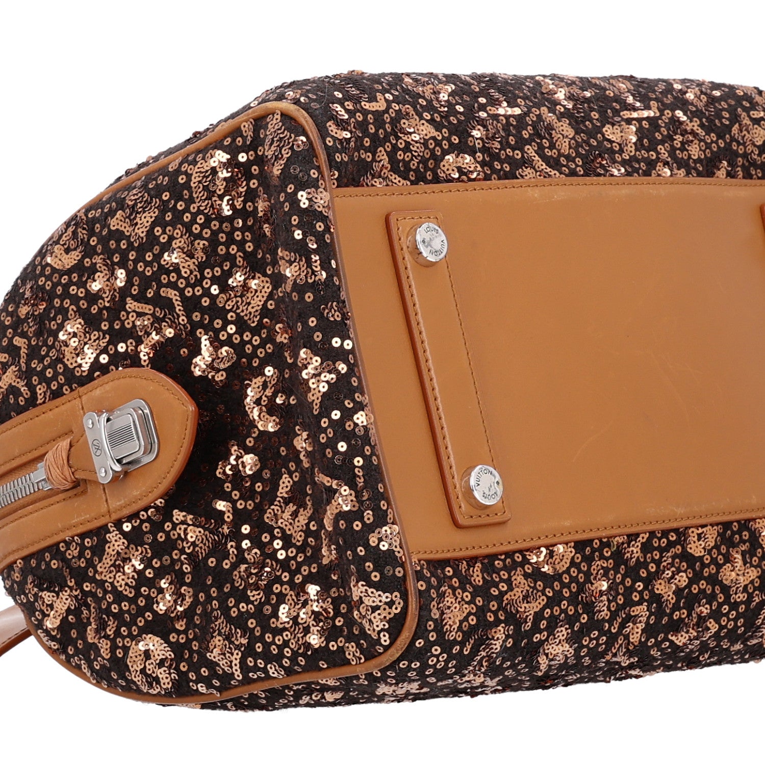 Louis Vuitton Sequin Monogram Sunshine Express Speedy Gold 9 of 10