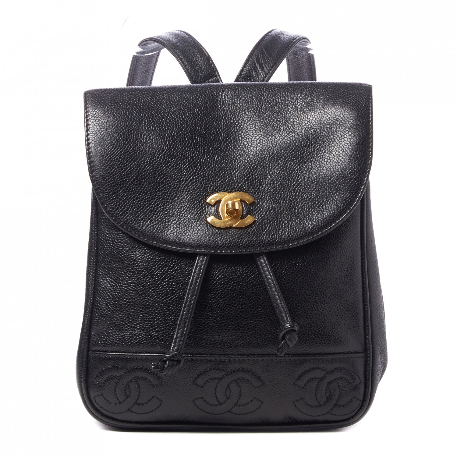 Chanel Caviar CC Backpack Black 1 of 9