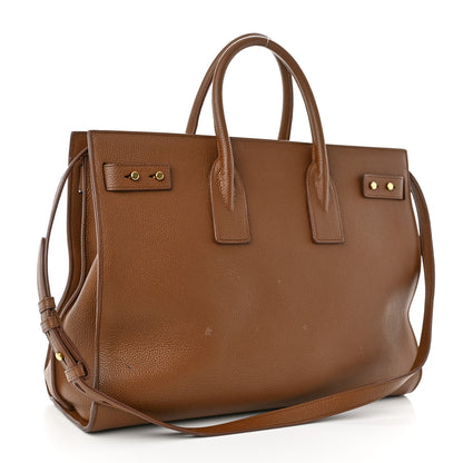 Saint Laurent Calfskin Large Sac De Jour Carryall Toasted Brown 2 of 11