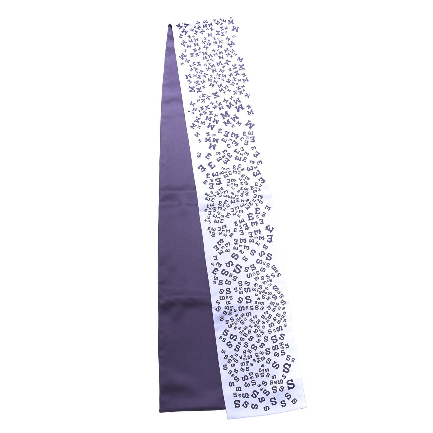 Silk Scattered Letters Muffler