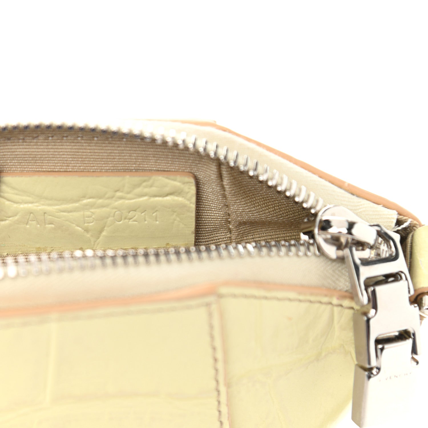 Givenchy Calfskin Crocodile Embossed Mini Vertical Antigona Natural 7 of 11