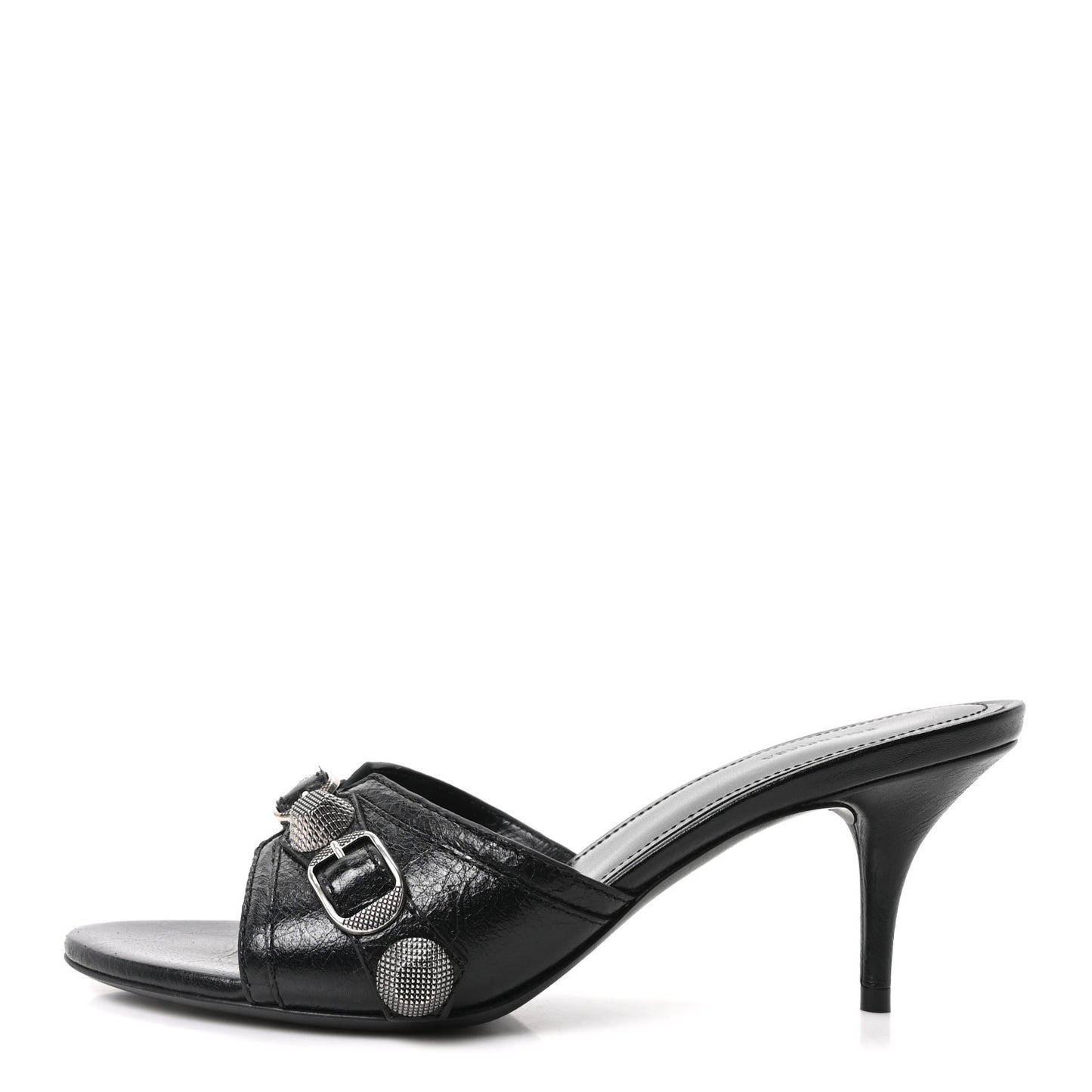 Agneau Arena Cagole 50mm Slide Sandals 37 Black