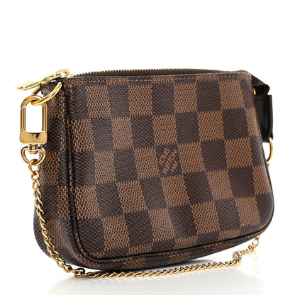 Louis Vuitton Damier Ebene Mini Pochette Accessories 3 of 8