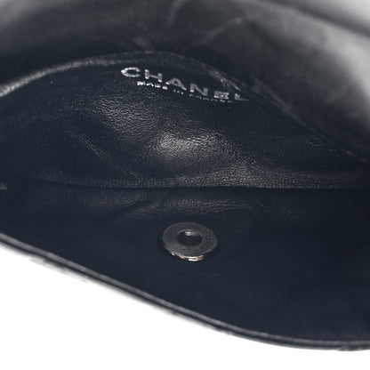 Chanel Lambskin Quilted Mineral Nights Flap Wristlet Black 6 of 12