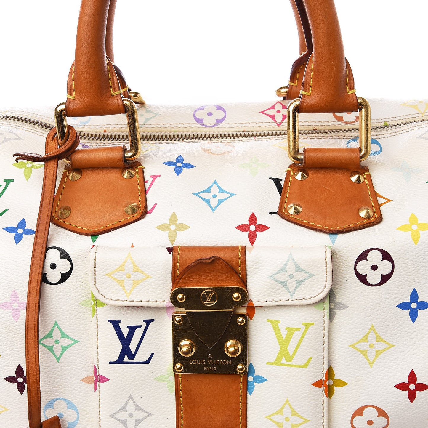 Monogram Multicolor Speedy 30 White