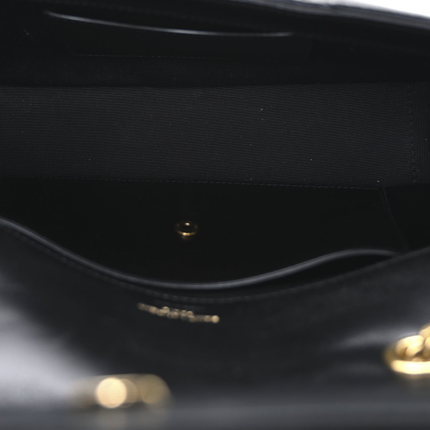 Saint Laurent Lambskin Chevron Quilted Small Loulou Bag Black 6 of 11