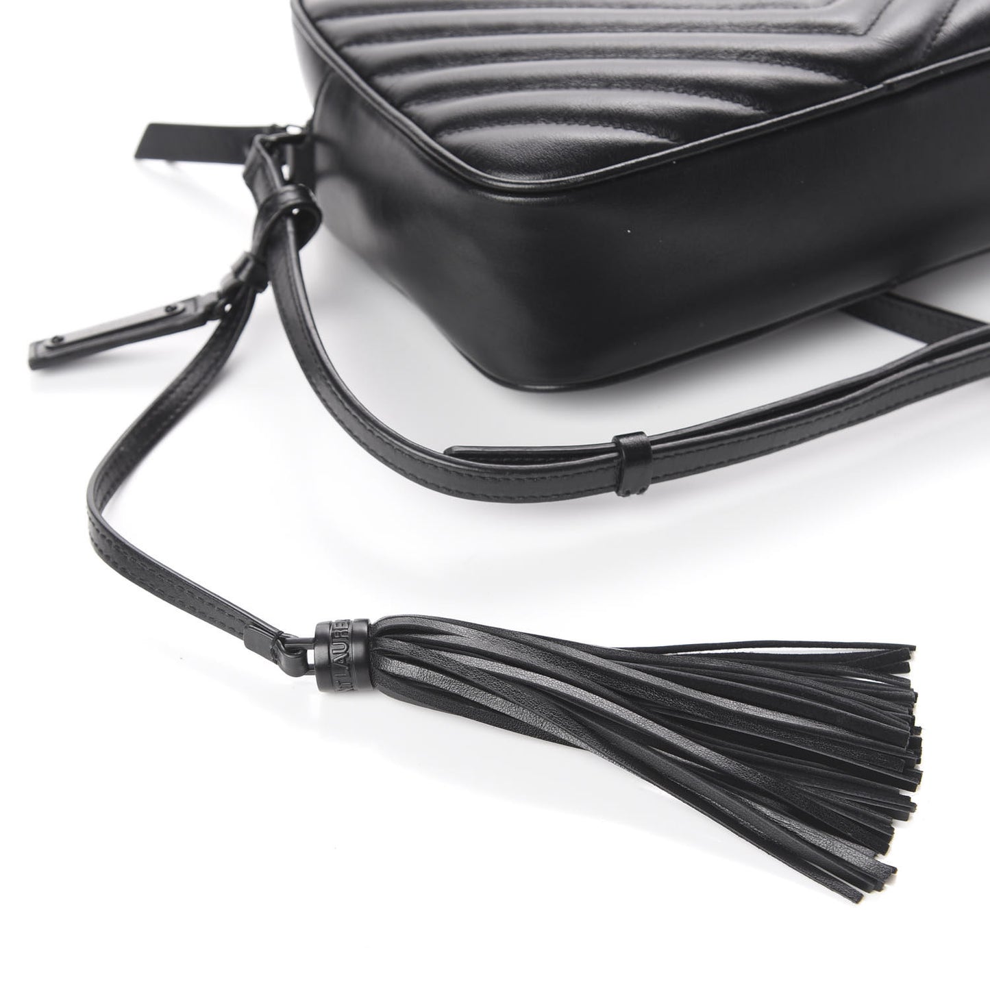 Calfskin Matelasse Monogram Lou Camera Bag Black