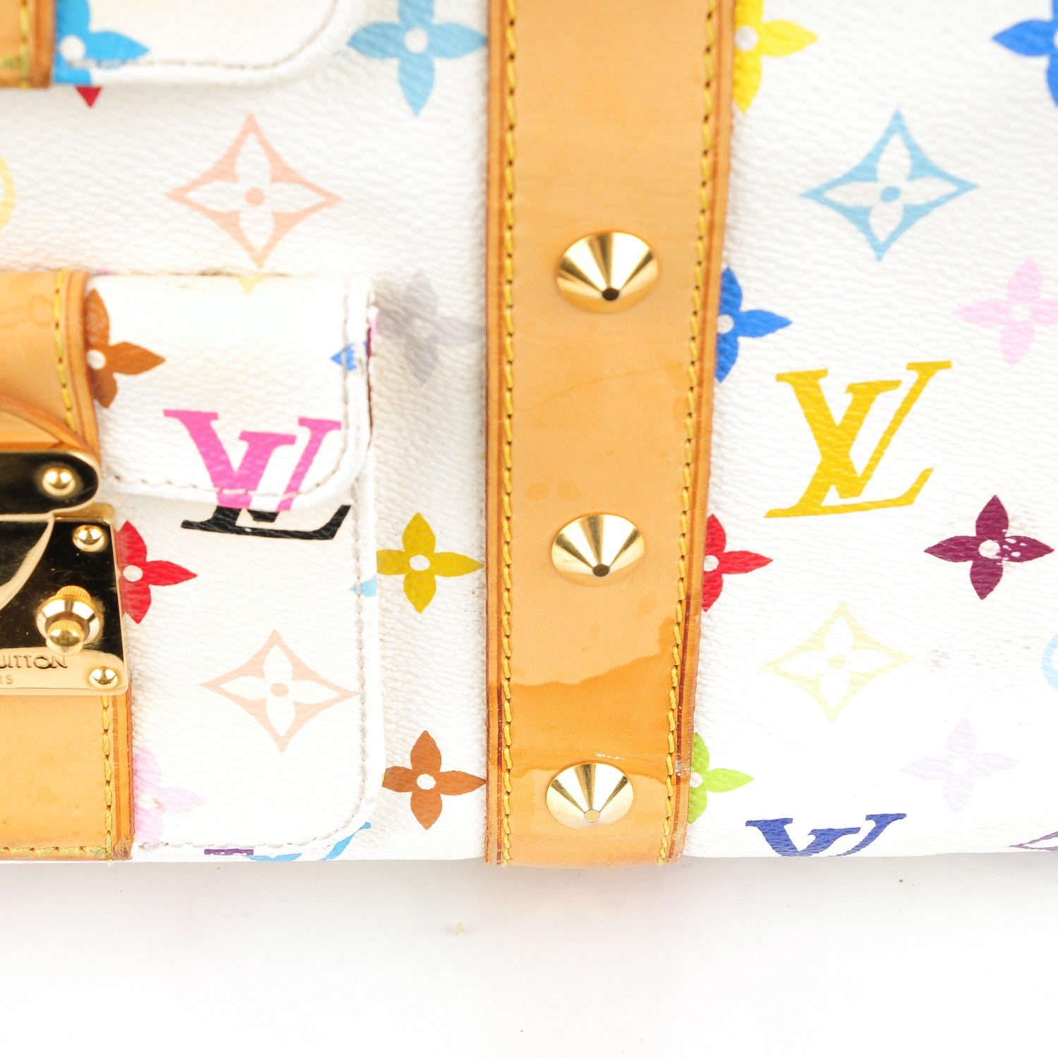 Louis Vuitton Monogram Multicolor Keepall 45 White 11 of 12