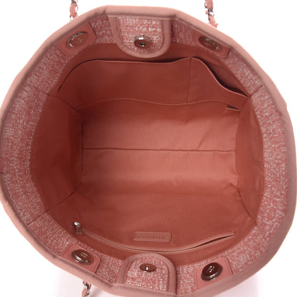 Chanel Canvas Small Deauville Tote Pink 5 of 11