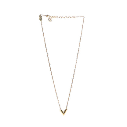Louis Vuitton Essential V Necklace Gold 2 of 5