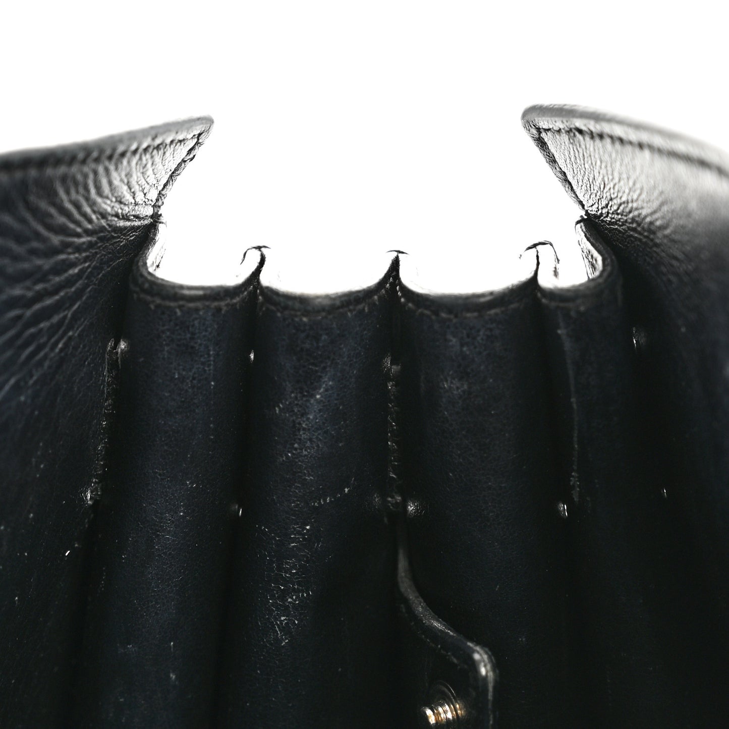 Grained Calfskin Baby Sac De Jour Black