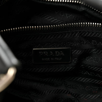 Prada Tessuto Nylon Moon Shoulder Bag Black 6 of 15