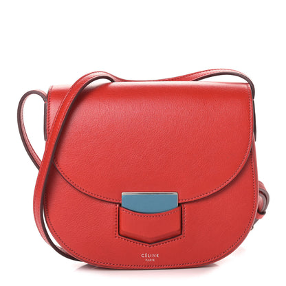 Celine Smooth Calfskin Small Trotteur Bright Red 1 of 9