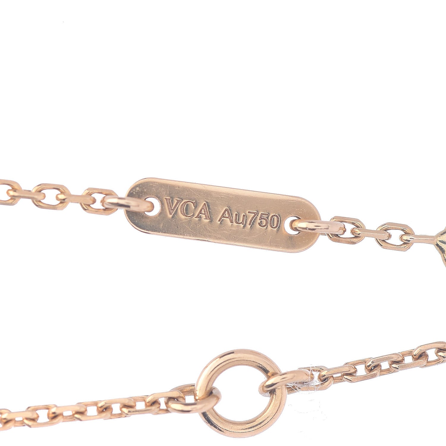 Van Cleef & Arpels 18K Yellow Gold Mother of Pearl Sweet Alhambra Butterfly Bracelet 4 of 6