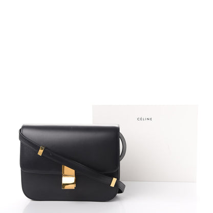 Celine Box Calfskin Medium Classic Box Flap Bag Black 13 of 13