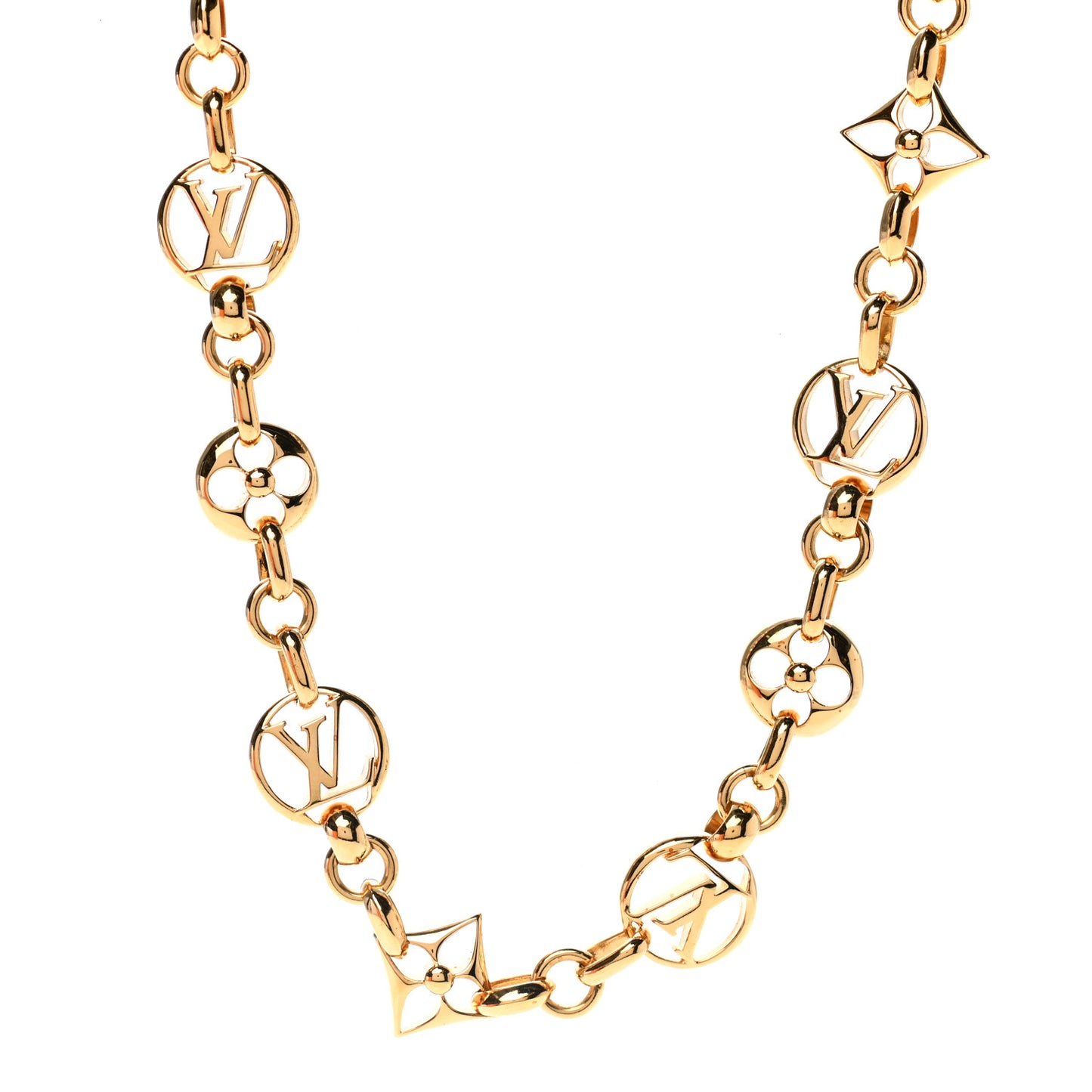 Metal Crazy In Lock Choker Necklace Gold