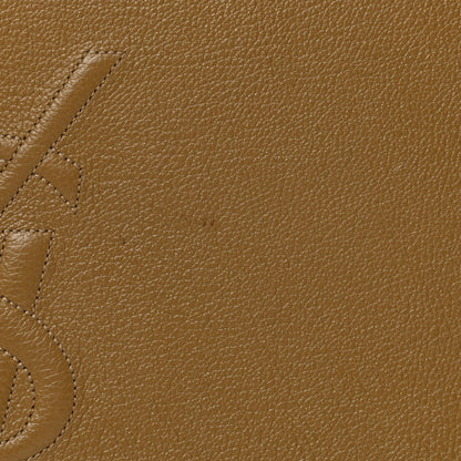 Saint Laurent Calfskin Monogram Large Belle De Jour Clutch Beige 9 of 9