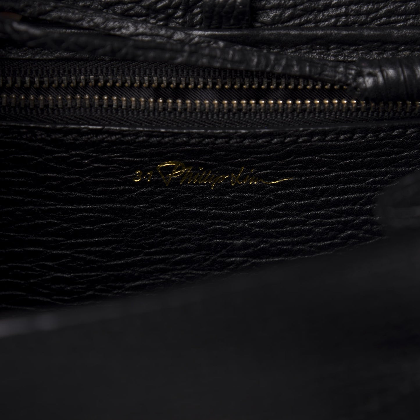 3.1 Textured Calfskin Shearling Studded Mini Pashli Satchel Black