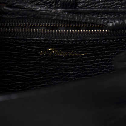 3.1 Phillip Lim 3.1 Textured Calfskin Shearling Studded Mini Pashli Satchel Black 6 of 9