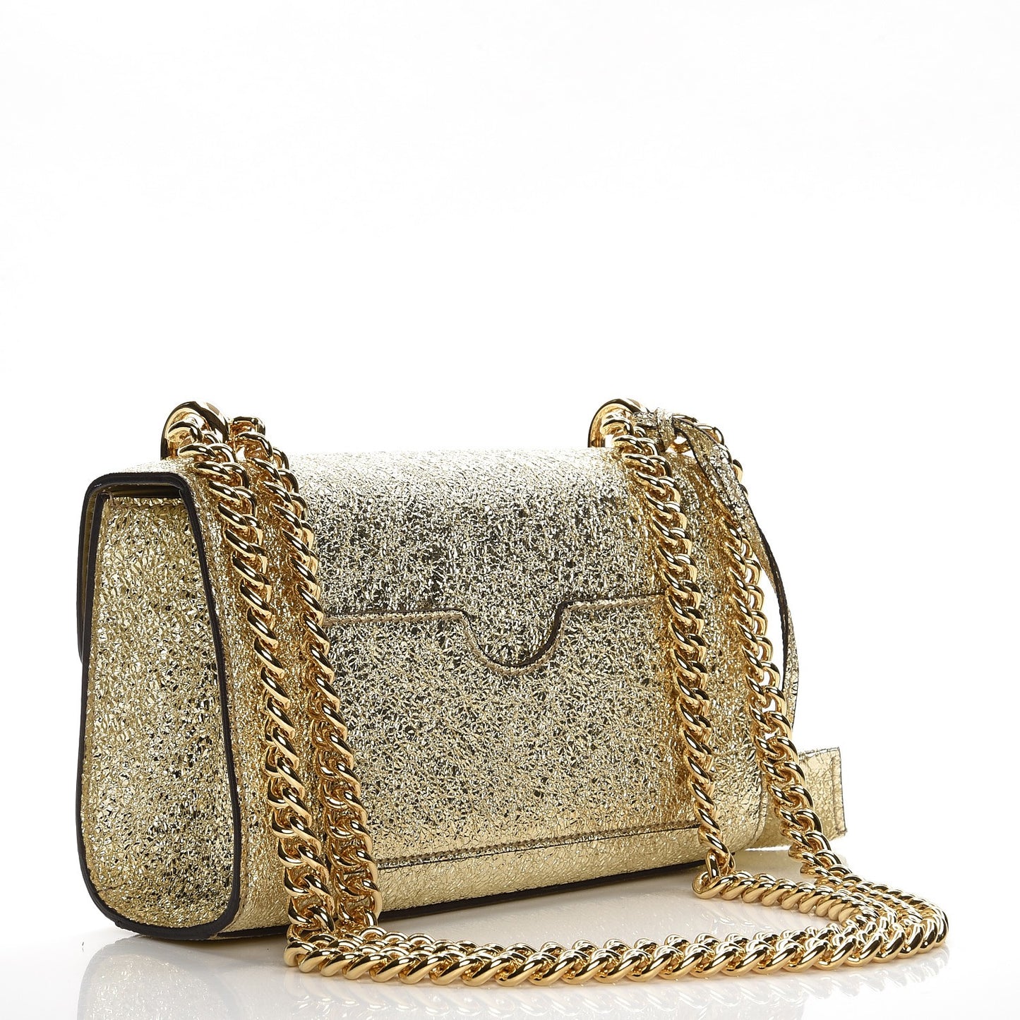 Galassia Small Padlock Shoulder Bag Platino