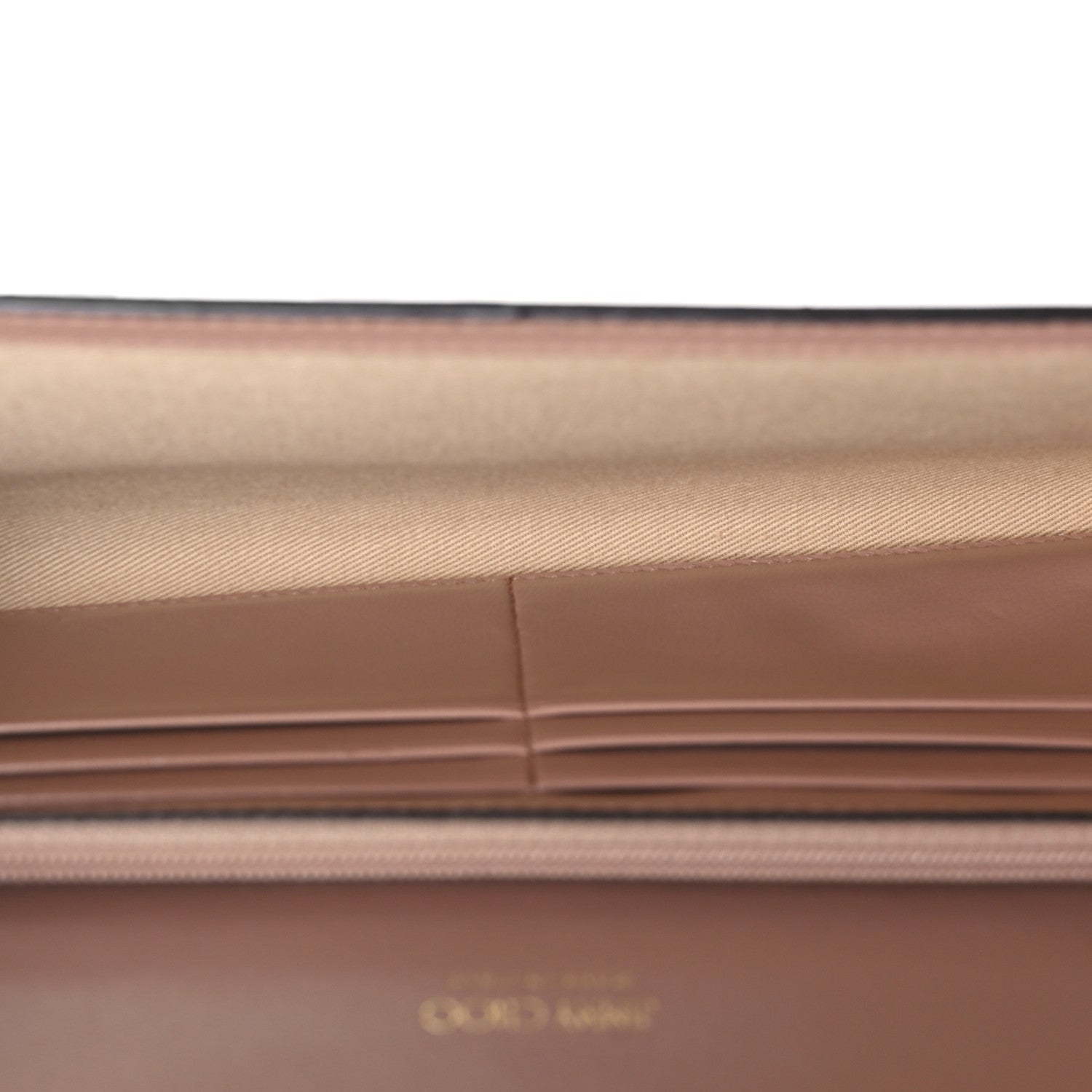 Jimmy Choo Patent Milla Wallet on Chain Powder Pink 5 of 10