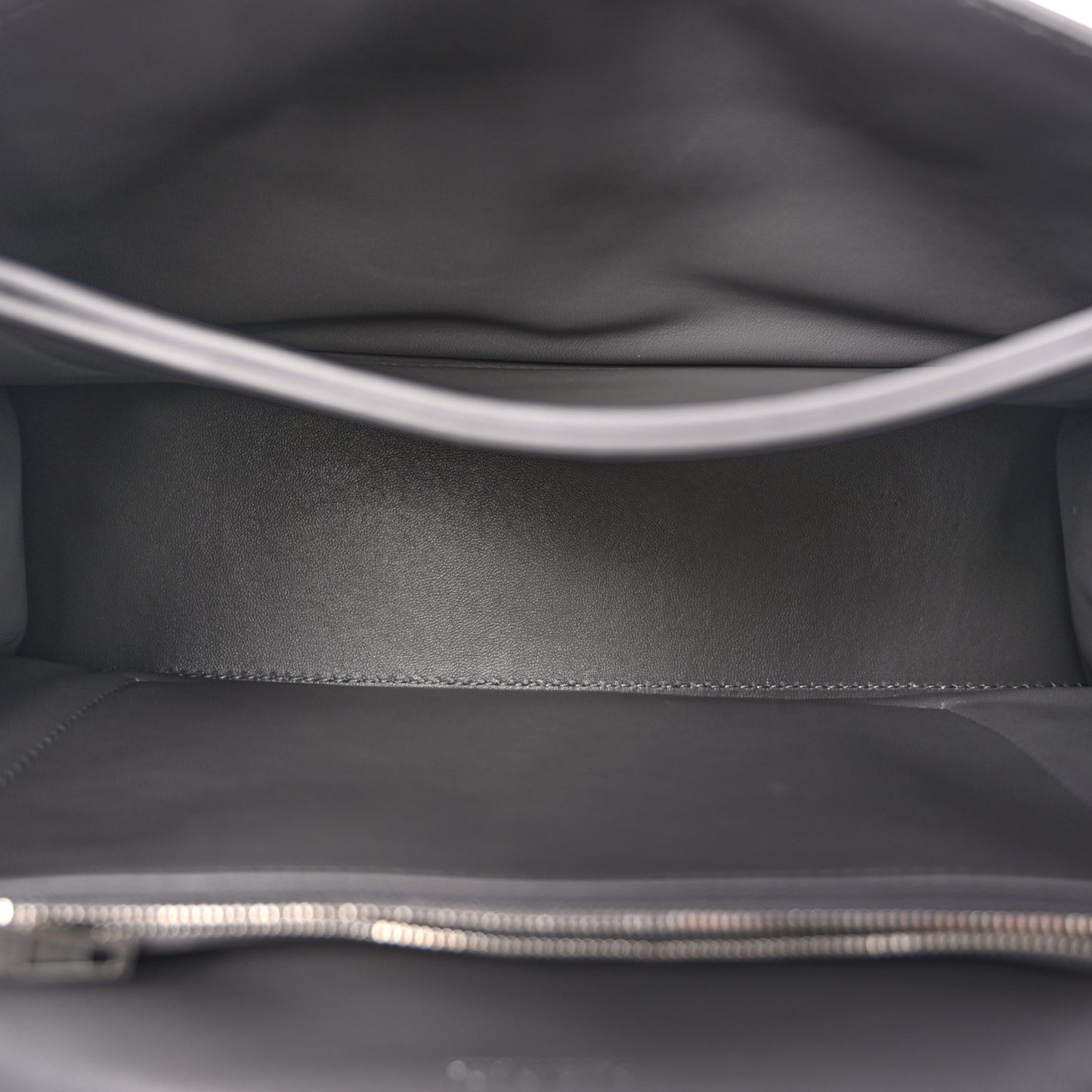 Crushed Calfskin Quilted Medium Crush Chain Bag Dark Grey