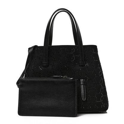 Alaia Suede Vienne Wave Mina 20 Bag Black 1 of 9