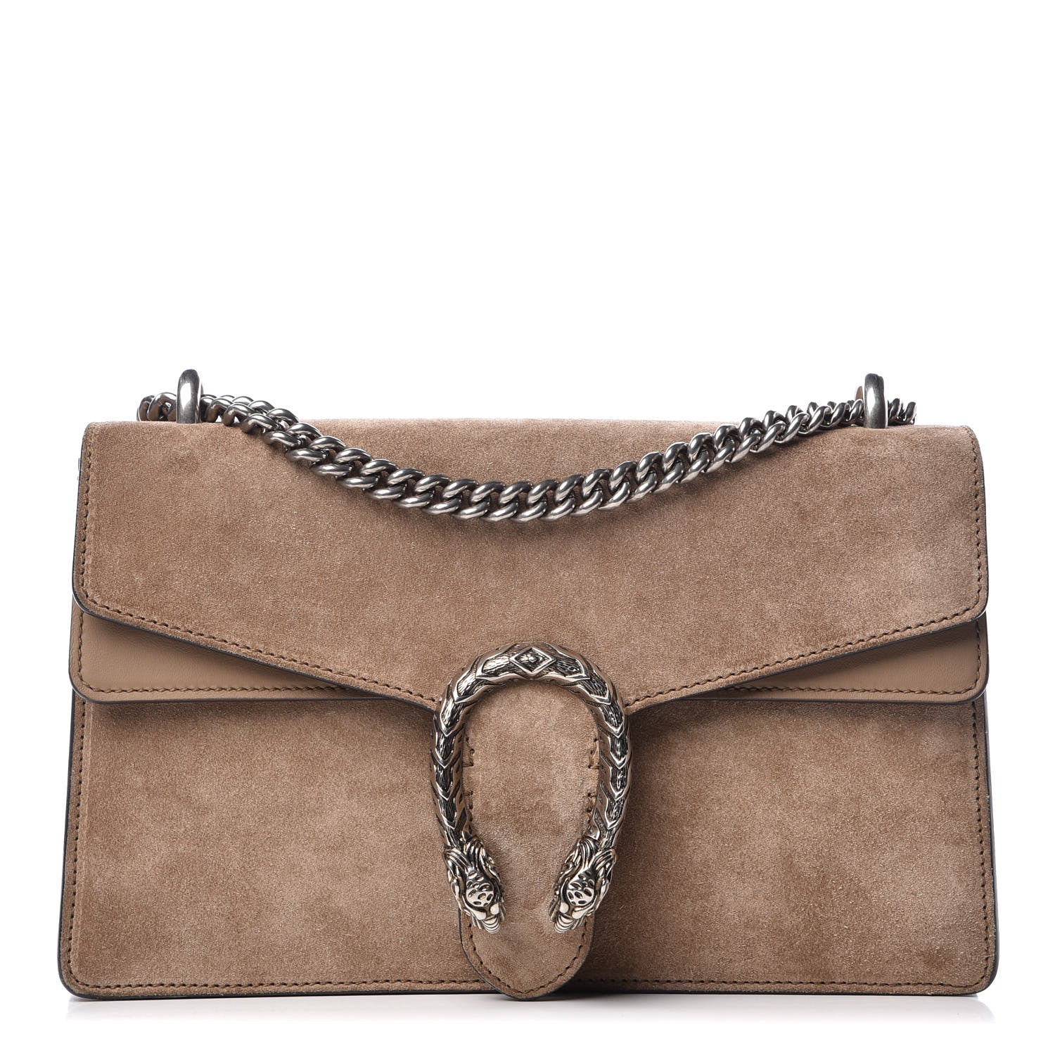 Gucci Suede Small Dionysus Shoulder Bag Taupe 1 of 20