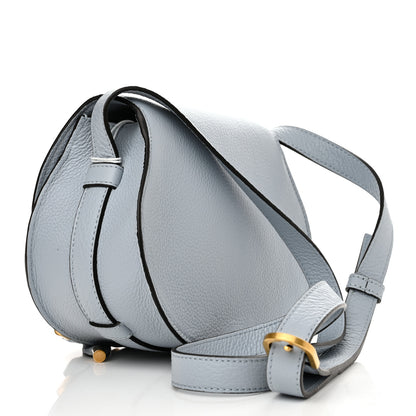 Chloe Grained Calfskin Small Marcie Saddle Bag Shady Blue 3 of 10