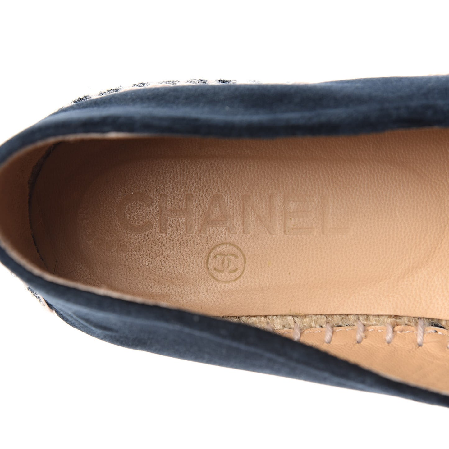 Velvet CC Espadrilles 36 Dark Navy Black