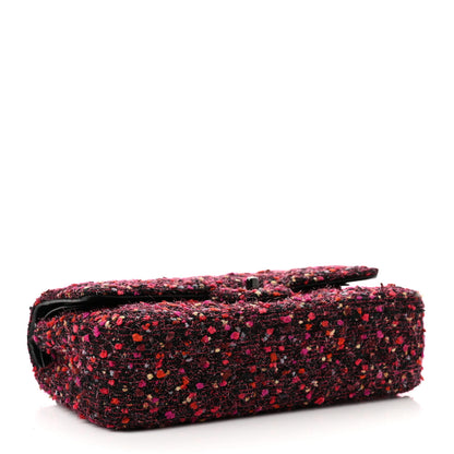 Chanel Tweed Quilted Medium Double Flap Multicolor 3 of 10
