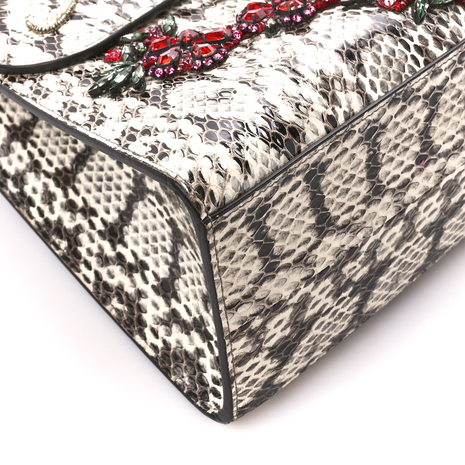 Gucci Snakeskin Embroidered Medium Osiride Top Handle Bag 11 of 14