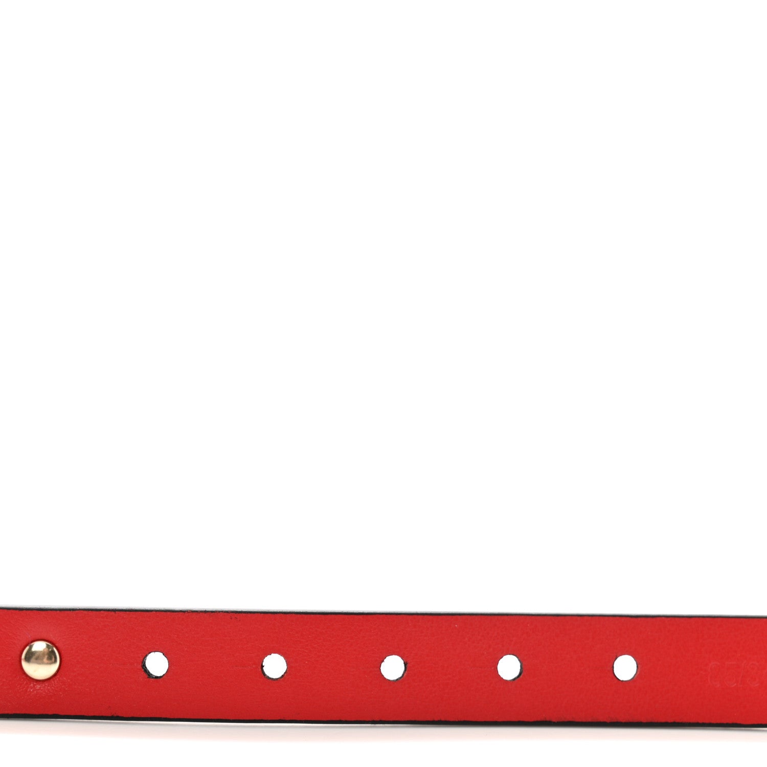 Valentino Garavani Calfskin Rockstud Belt 85 34 Red 4 of 5