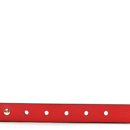 Valentino Garavani Calfskin Rockstud Belt 85 34 Red 4 of 5