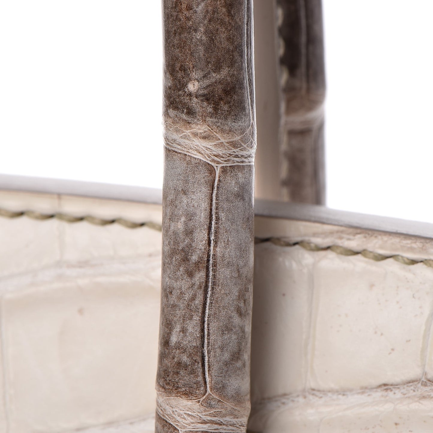 Matte Niloticus Crocodile Himalaya Birkin 30 Blanc