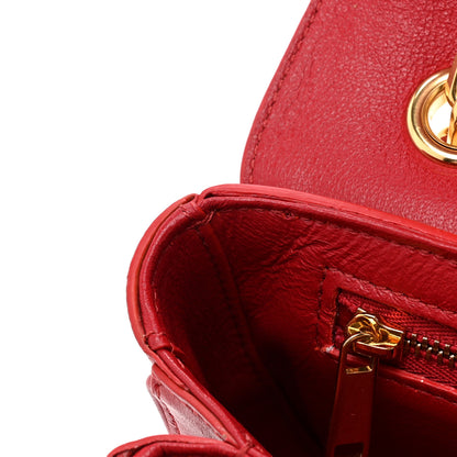 Celine Shiny Calfskin Small C Bag Red 12 of 14