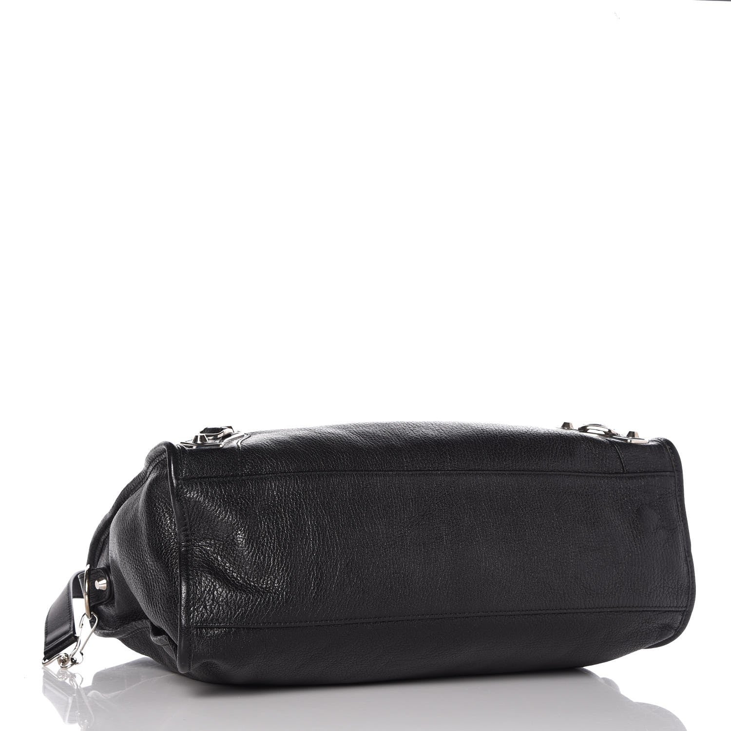 Balenciaga Chevre Silver Metallic Edge Hardware City Black 5 of 10