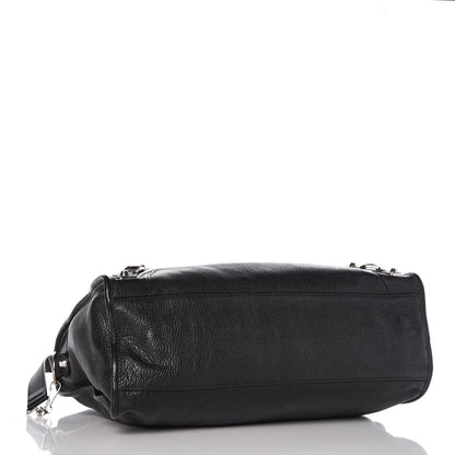 Balenciaga Chevre Silver Metallic Edge Hardware City Black 5 of 10