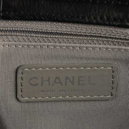 Chanel Calfskin Coco Bengal Open Accordion Tote Black 6 of 7