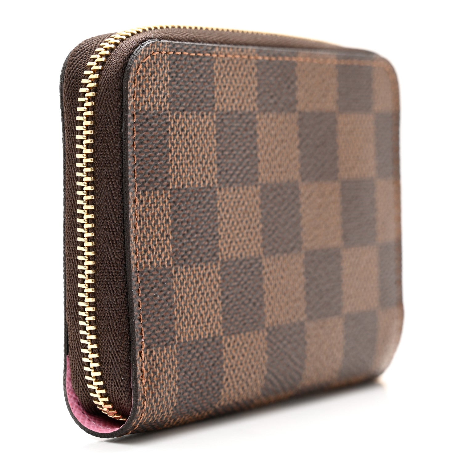 Louis Vuitton Damier Ebene 2022 Christmas Animation Paris Zippy Coin Purse Pink 3 of 7