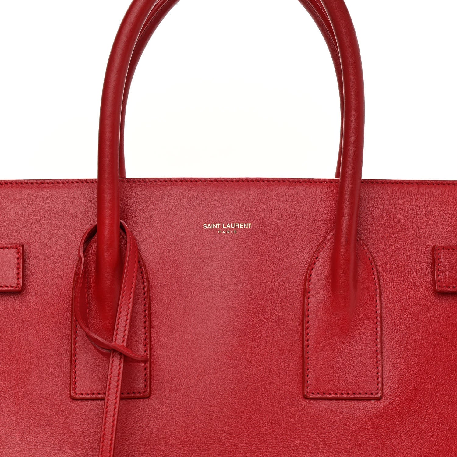 Saint Laurent Calfskin Large Sac de Jour Carryall Rouge Orient 6 of 14
