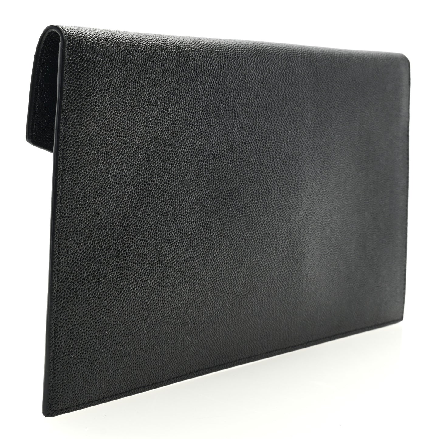 SAINT LAURENT Grain De Poudre Uptown Pouch Black