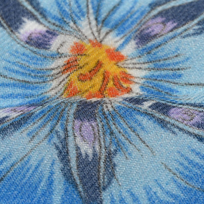 Gucci Silk Rhombus Flora Scarf Black Multicolor 5 of 8