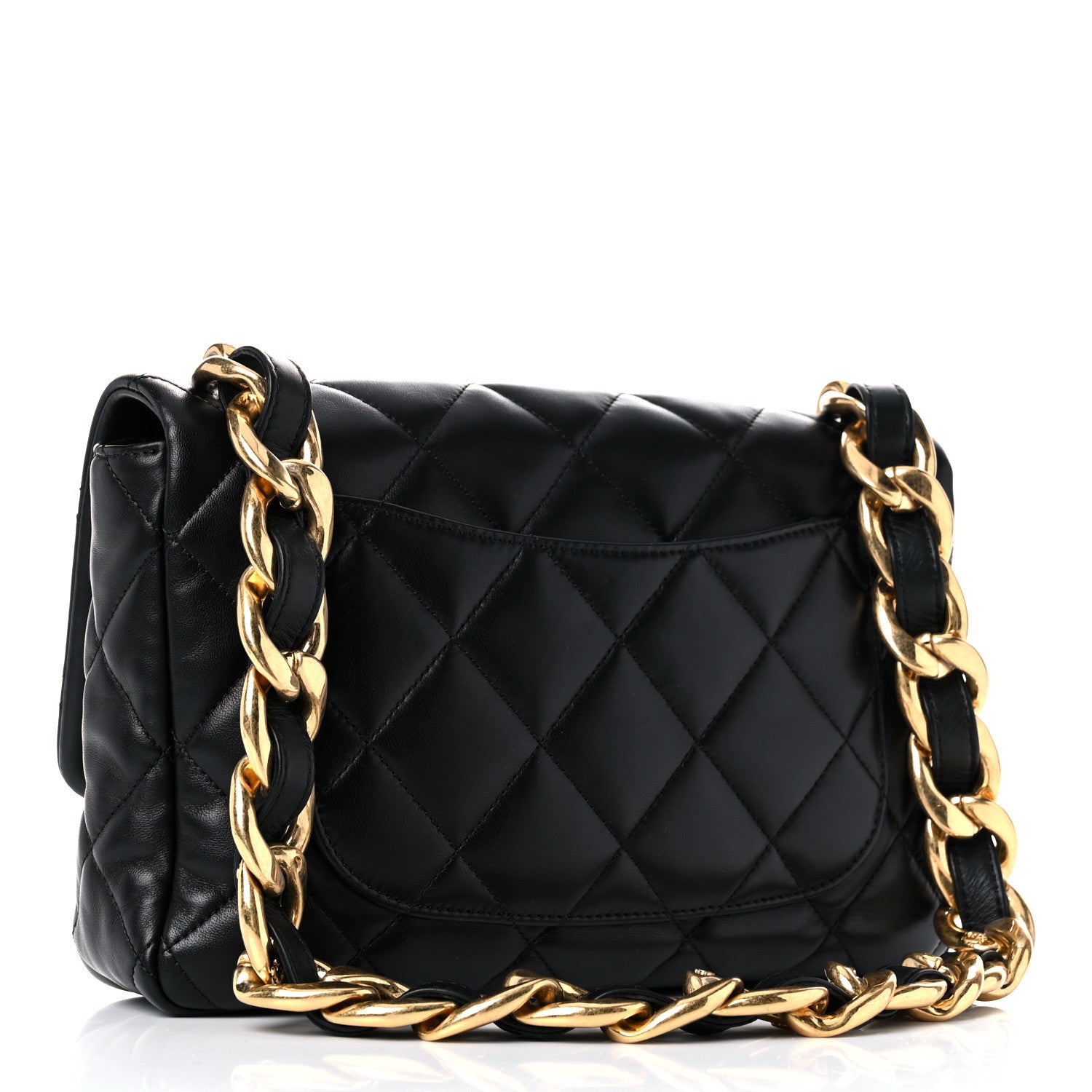Chanel Lambskin Quilted Large CC Funky Town Flap Black 3 of 10