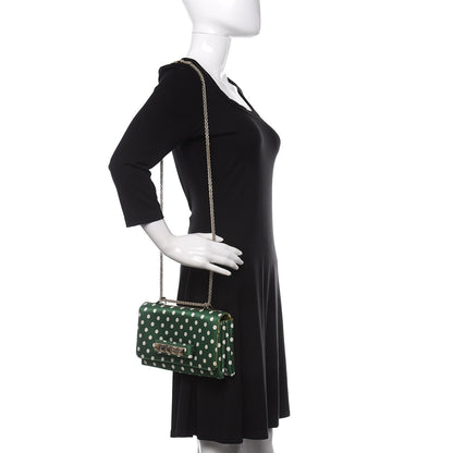 Valentino Garavani Silk Poise Va Va Voom Shoulder Bag Green Pop 2 of 12