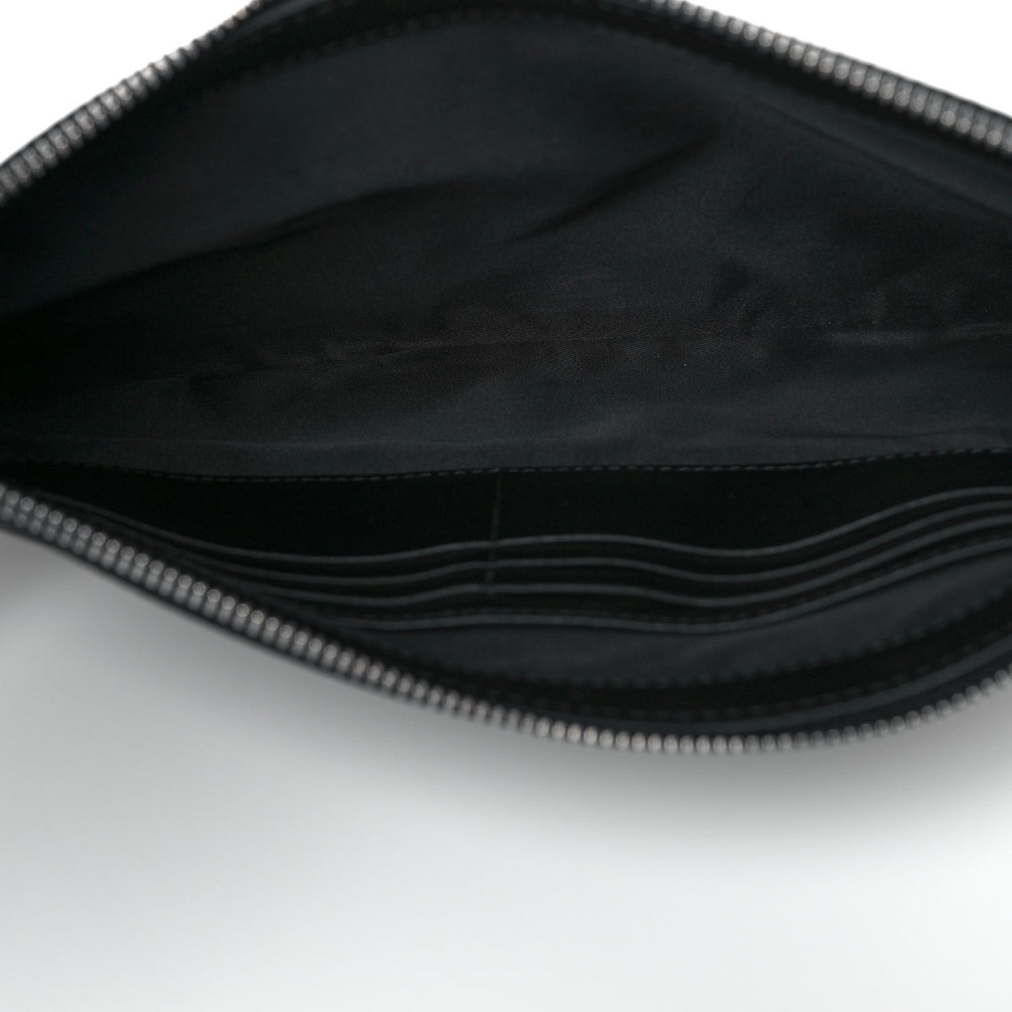 Nylon Edin Zip Pouch Black Brown