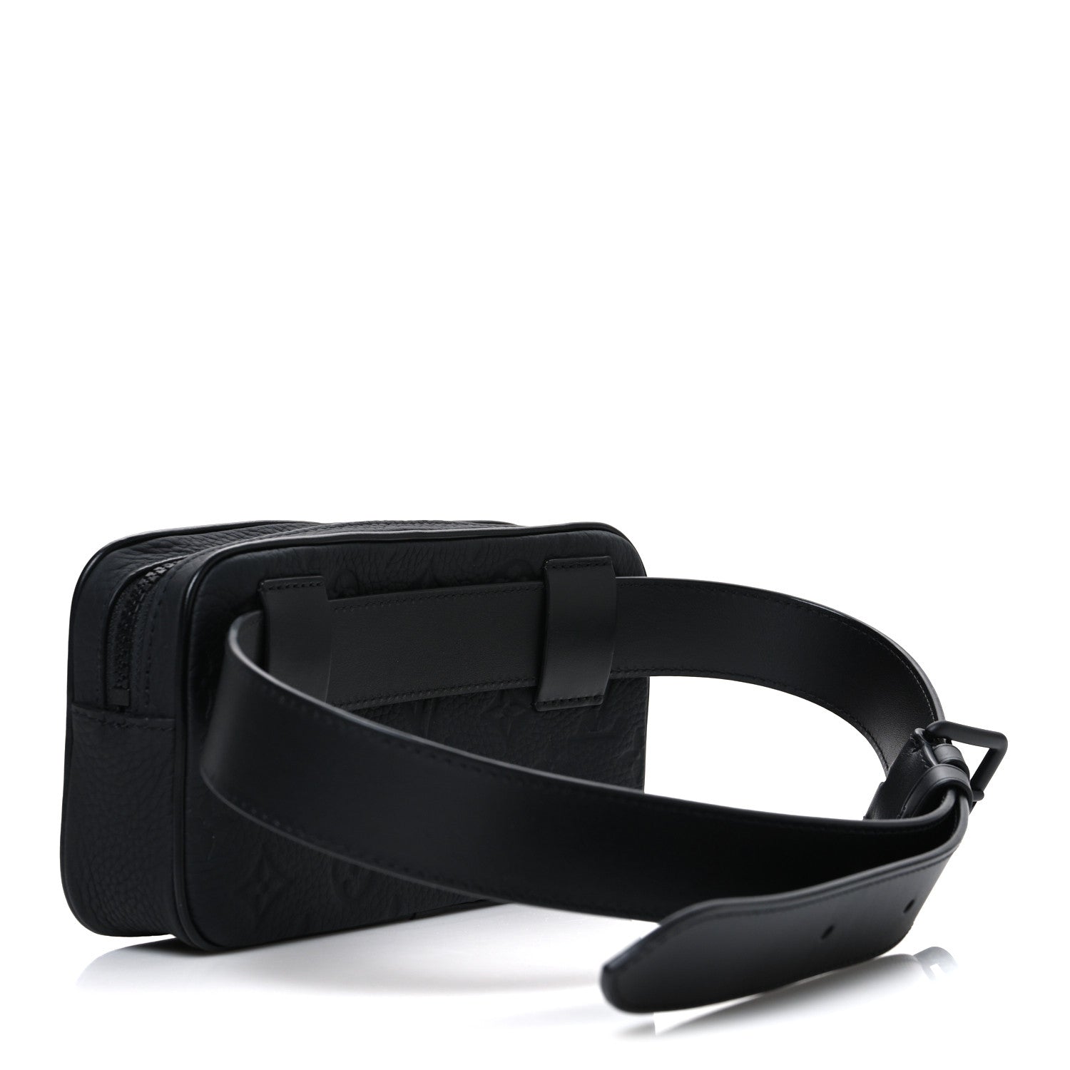 Louis Vuitton Taurillon Monogram Uniformes Solar Ray Soft Pochette Volga Belt Bag Black 2 of 9