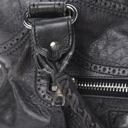 Balenciaga Agneau Giant Brogues Hardware City Black 18 of 19