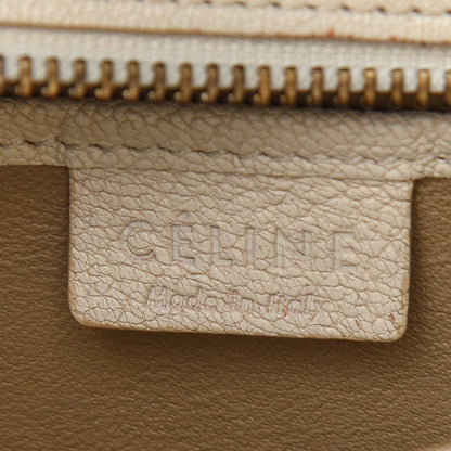 Celine Drummed Calfskin Nano Luggage Ivory 6 of 20