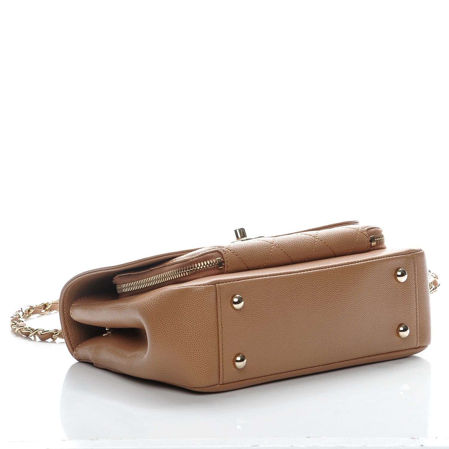 Chanel Caviar Quilted Small Business Affinity Flap Camel 4 of 8